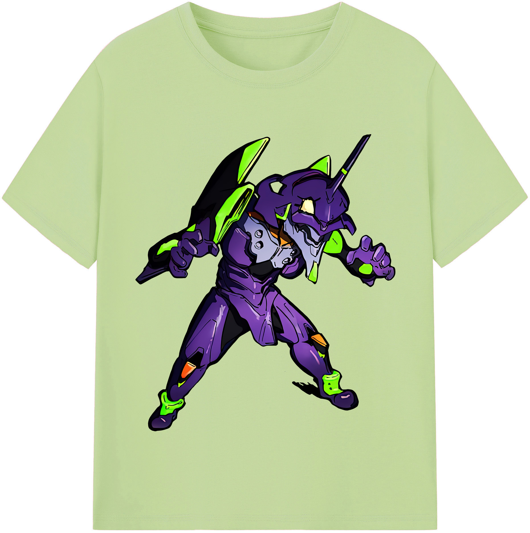 （画像用） EVA 新世紀エヴァンゲリオン 綿100％半袖Tシャツ（フロントプリント）